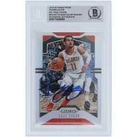 Trae Young Atlanta Hawks Autographed 2019-20 Panini Prizm Silver Prizm #31 Beckett Fanatics Witnessed Authenticated Card