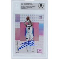 Donovan Mitchell Utah Jazz Autographed 2017-18 Panini Status #122 Beckett Fanatics Witnessed Authenticated Rookie Card