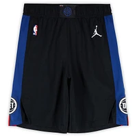 Ron Holland II Detroit Pistons Game-Used Black Shorts from the 2024-25 NBA Season - Size 38+1