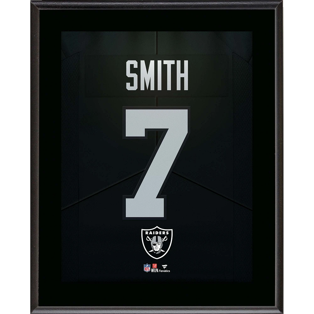 Geno Smith Las Vegas Raiders 10.5" x 13" Jersey Number Sublimated Player Plaque
