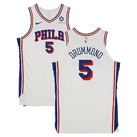 Andre Drummond Philadelphia 76ers Player-Issued #5 White Jersey from the 2024-25 NBA Season - Size 56+6