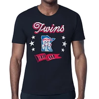 Men's Starter  Navy Minnesota Twins Banner Team T-Shirt