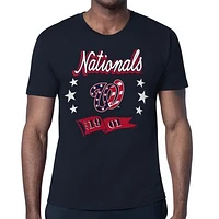 Men's Starter  Navy Washington Nationals Banner Team T-Shirt