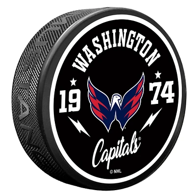 Washington Capitals Bolt Hockey Puck