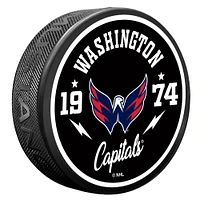 Washington Capitals Bolt Hockey Puck