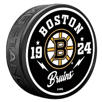 Boston Bruins Bolt Hockey Puck
