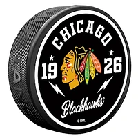Chicago Blackhawks Bolt Hockey Puck