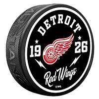 Detroit Red Wings Bolt Hockey Puck
