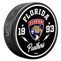 Florida Panthers Bolt Hockey Puck