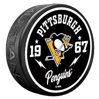 Pittsburgh Penguins Bolt Hockey Puck