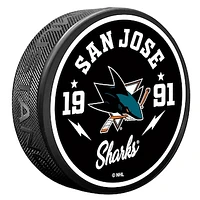 San Jose Sharks Bolt Hockey Puck