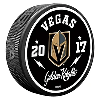 Vegas Golden Knights Bolt Hockey Puck