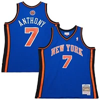 Men's Mitchell & Ness Carmelo Anthony Blue New York Knicks 2010/11 Swingman Jersey
