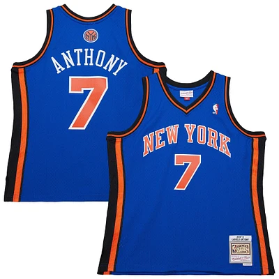 Men's Mitchell & Ness Carmelo Anthony Blue New York Knicks 2010/11 Swingman Jersey