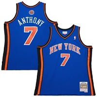Men's Mitchell & Ness Carmelo Anthony Blue New York Knicks 2010/11 Swingman Jersey