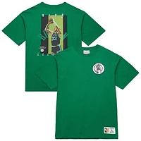 Men's Mitchell & Ness Larry Bird Kelly Green Boston Celtics Hardwood Classics NBA Legends T-Shirt