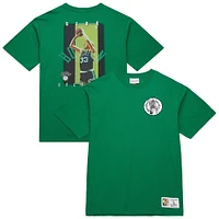 Men's Mitchell & Ness Larry Bird Kelly Green Boston Celtics Hardwood Classics NBA Legends T-Shirt