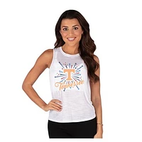 Women's Concepts Sport White Tennessee Volunteers Infuse Knit Tank Top
