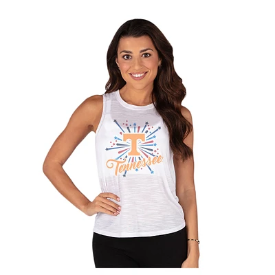 Women's Concepts Sport White Tennessee Volunteers Infuse Knit Tank Top