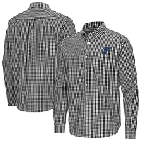 Men's Antigua St. Louis Blues Ellis Tri-Blend Long Sleeve Button-Down Shirt