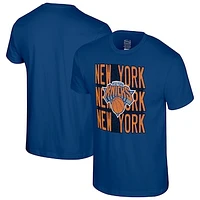 Unisex Stadium Essentials  Royal New York Knicks Step Up T-Shirt