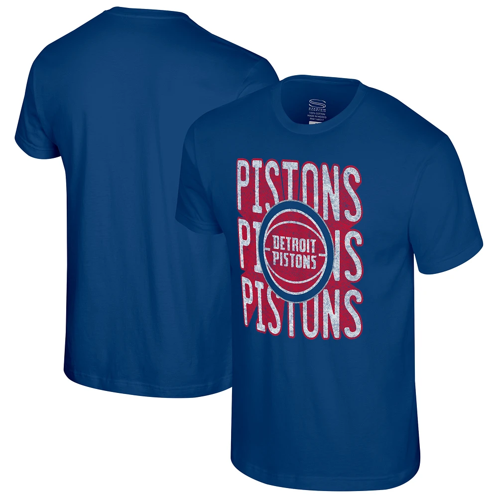 Unisex Stadium Essentials Royal Detroit Pistons Step Up T-Shirt