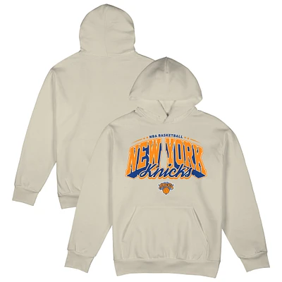 Men's Stadium Essentials  Cream New York Knicks Your Way Oversized Urban Pullover Hoodie