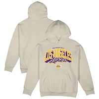 Men's Stadium Essentials  Cream Los Angeles Lakers Your Way Oversized Urban Pullover Hoodie