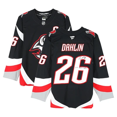 Rasmus Dahlin Buffalo Sabres Autographed Black Alternate Fanatics Premium Jersey with "21st Sabres Captain" Inscription