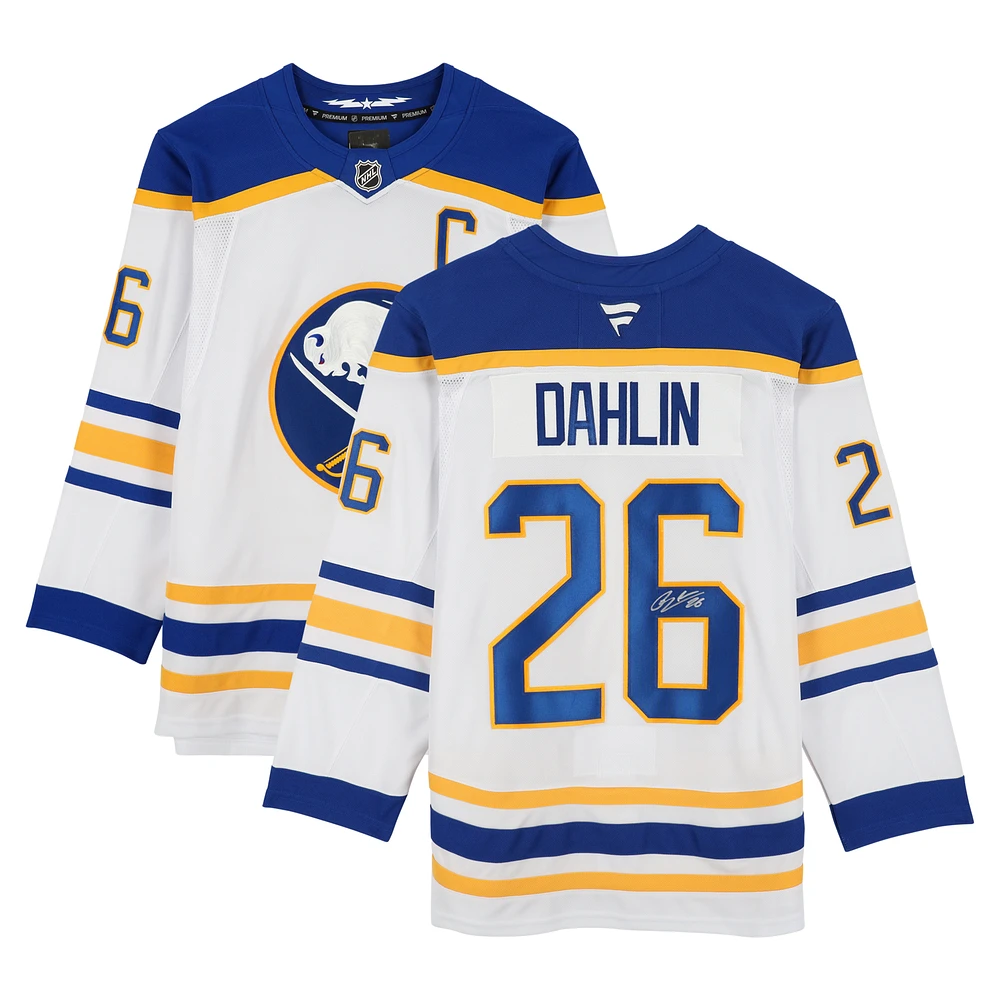Rasmus Dahlin Buffalo Sabres Autographed White Fanatics Premium Jersey
