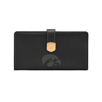 Fossil Iowa Hawkeyes Lennox Leather Tab Bifold Wallet