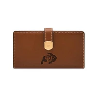 Fossil  Colorado Buffaloes Lennox Leather Tab Bifold Wallet