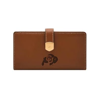 Fossil  Colorado Buffaloes Lennox Leather Tab Bifold Wallet