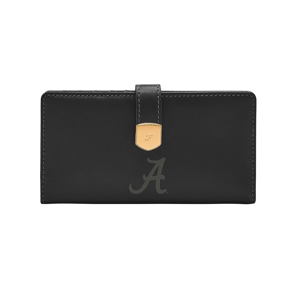 Fossil Alabama Crimson Tide Lennox Leather Tab Bifold Wallet