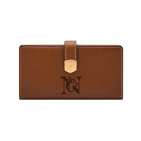 Fossil  Northeastern Huskies Lennox Leather Tab Bifold Wallet
