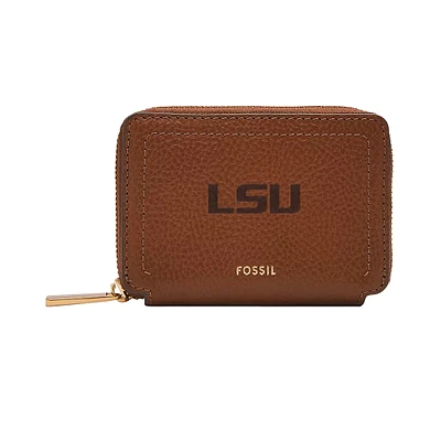 Fossil  LSU Tigers Logan Zip Around Card Case