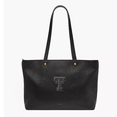 Fossil  Texas Tech Red Raiders Jessie Leather Zip Tote