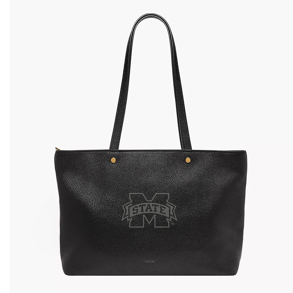 Fossil Mississippi State Bulldogs Jessie Leather Zip Tote