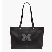 Fossil  Michigan Wolverines Jessie Leather Zip Tote