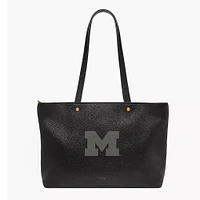 Fossil  Michigan Wolverines Jessie Leather Zip Tote