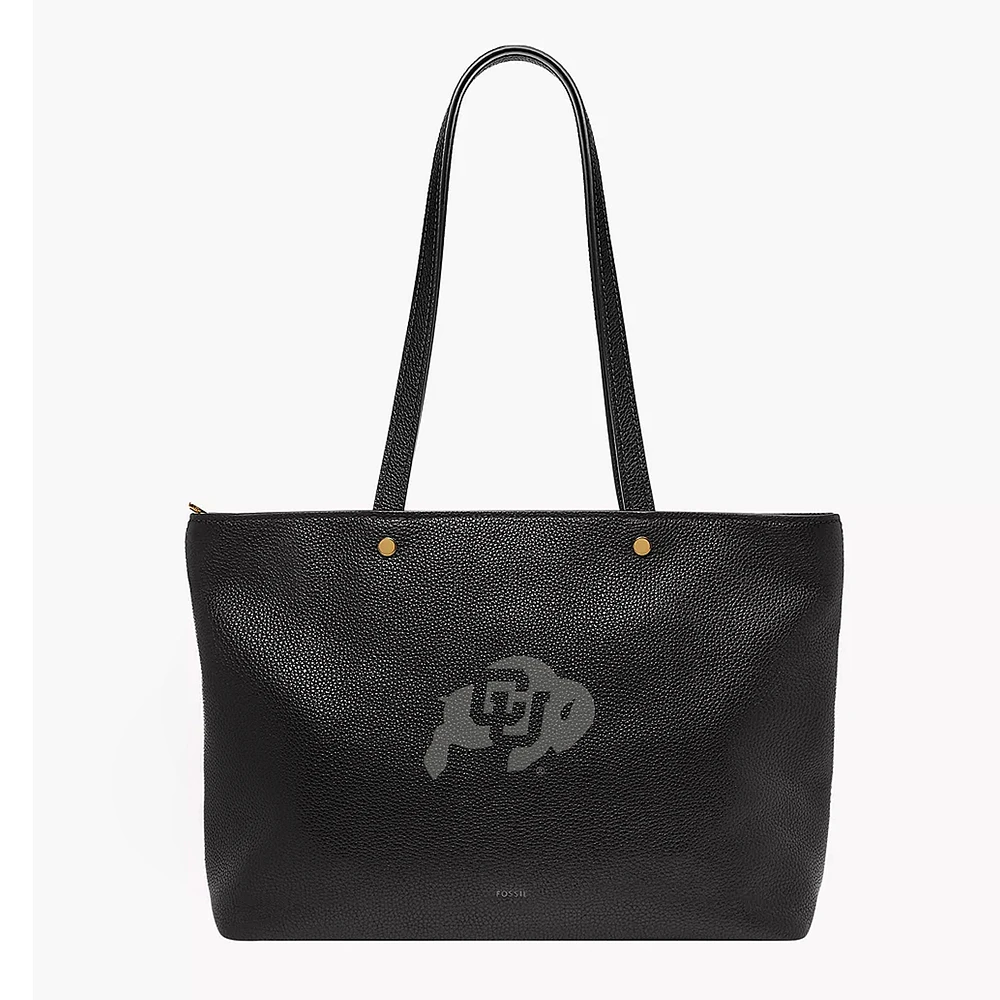Fossil Colorado Buffaloes Jessie Leather Zip Tote
