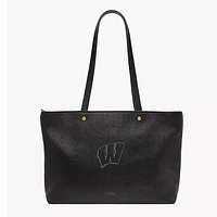 Fossil  Wisconsin Badgers Jessie Leather Zip Tote