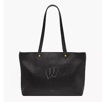 Fossil  Wisconsin Badgers Jessie Leather Zip Tote