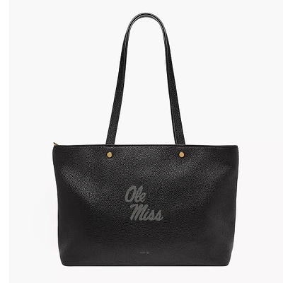 Fossil  Ole Miss Rebels Jessie Leather Zip Tote