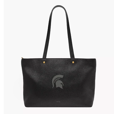 Fossil  Michigan State Spartans Jessie Leather Zip Tote