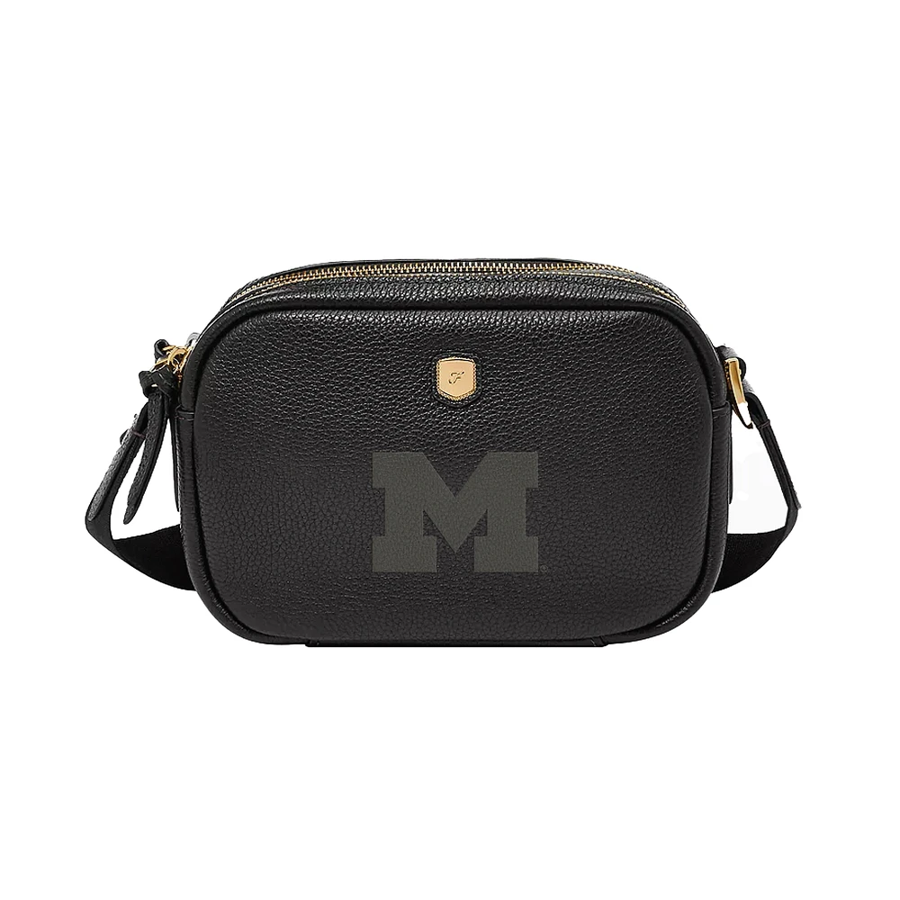 Fossil Michigan Wolverines Danni Leather Crossbody Bag