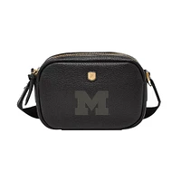 Fossil Michigan Wolverines Danni Leather Crossbody Bag