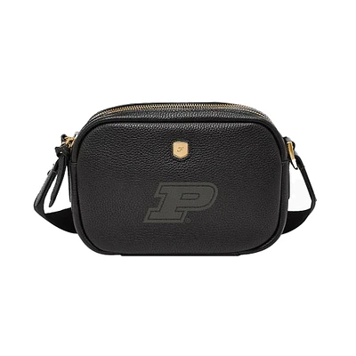 Fossil Purdue Boilermakers Danni Leather Crossbody Bag