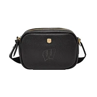 Fossil Wisconsin Badgers Danni Leather Crossbody Bag