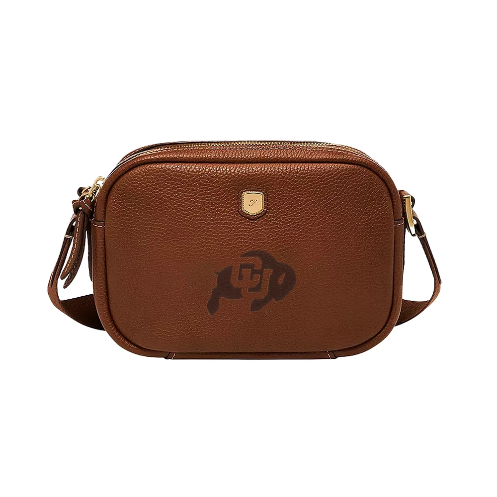 Fossil Colorado Buffaloes Danni Leather Crossbody Bag